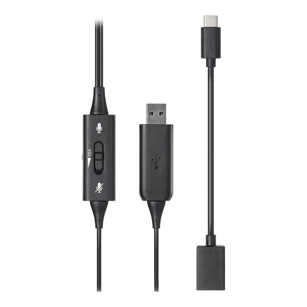 Control de volumen y conector USB tipo A y tipo C de auricular ATH-102USB