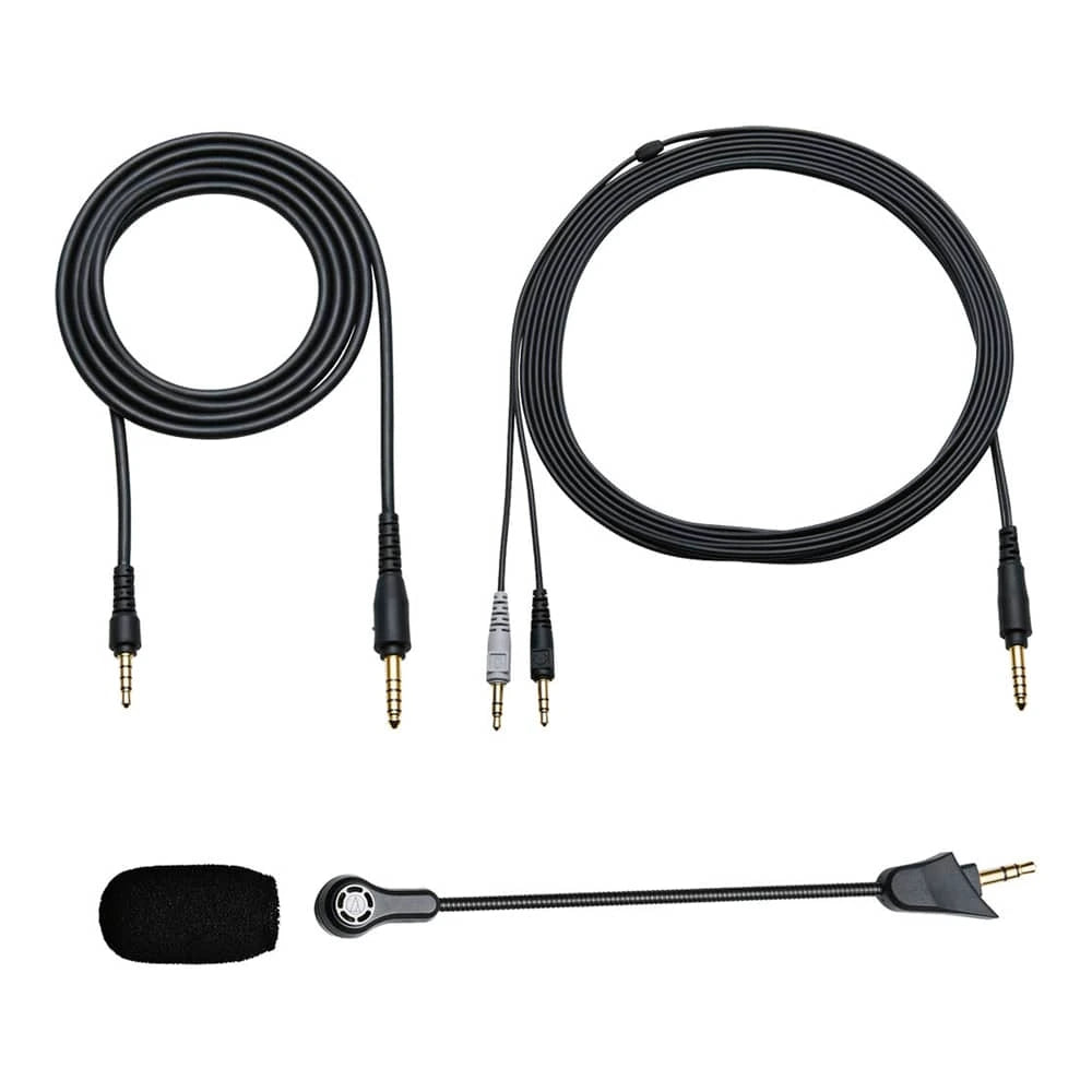 Juego de cables y micrófono desmontable del ATH-GL3BK