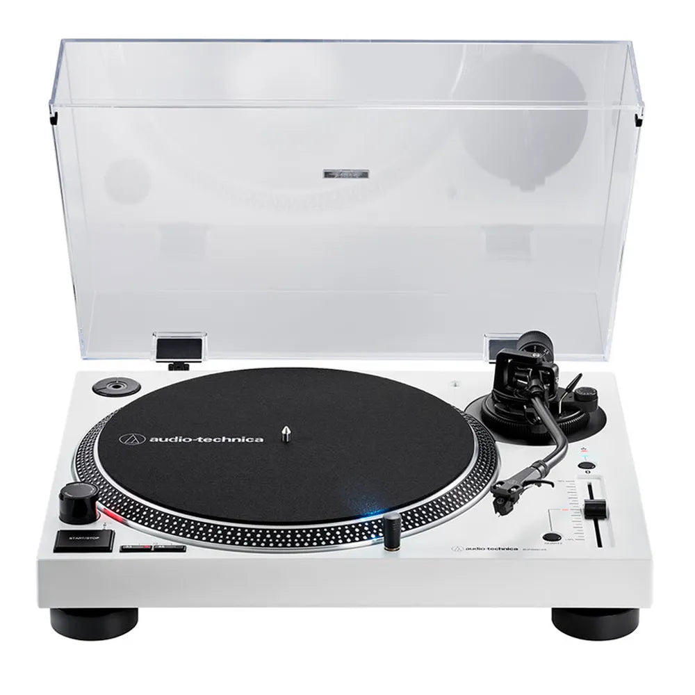 Tornamesa Manual AT-LP120XBT-USB blanca vista frontal