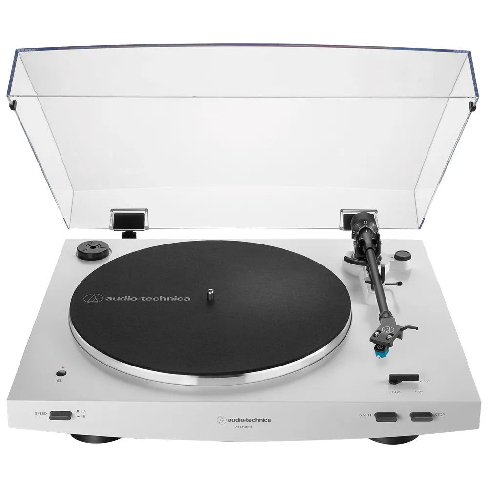 Tornamesa Automática AT-LP3XBT blanca vista frontal