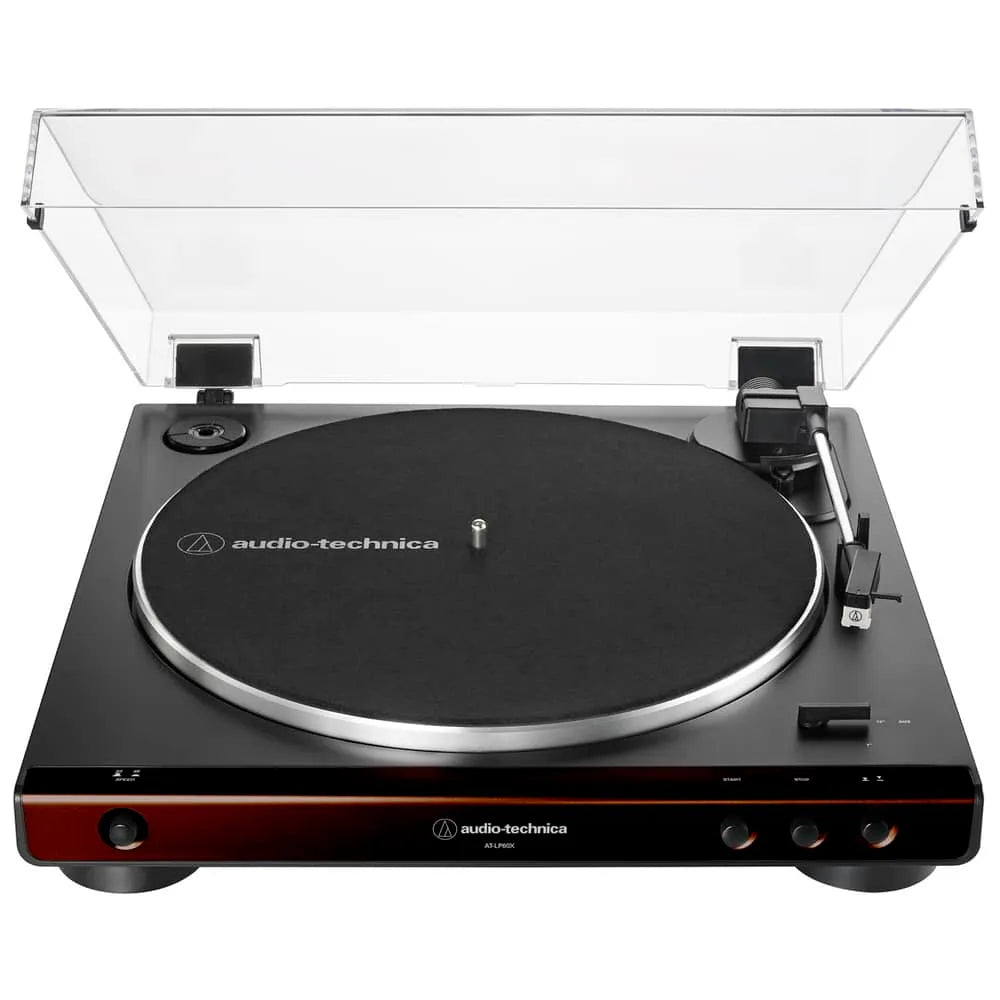 AT-LP60X Tornamesa Automática de color marrón vista frontal
