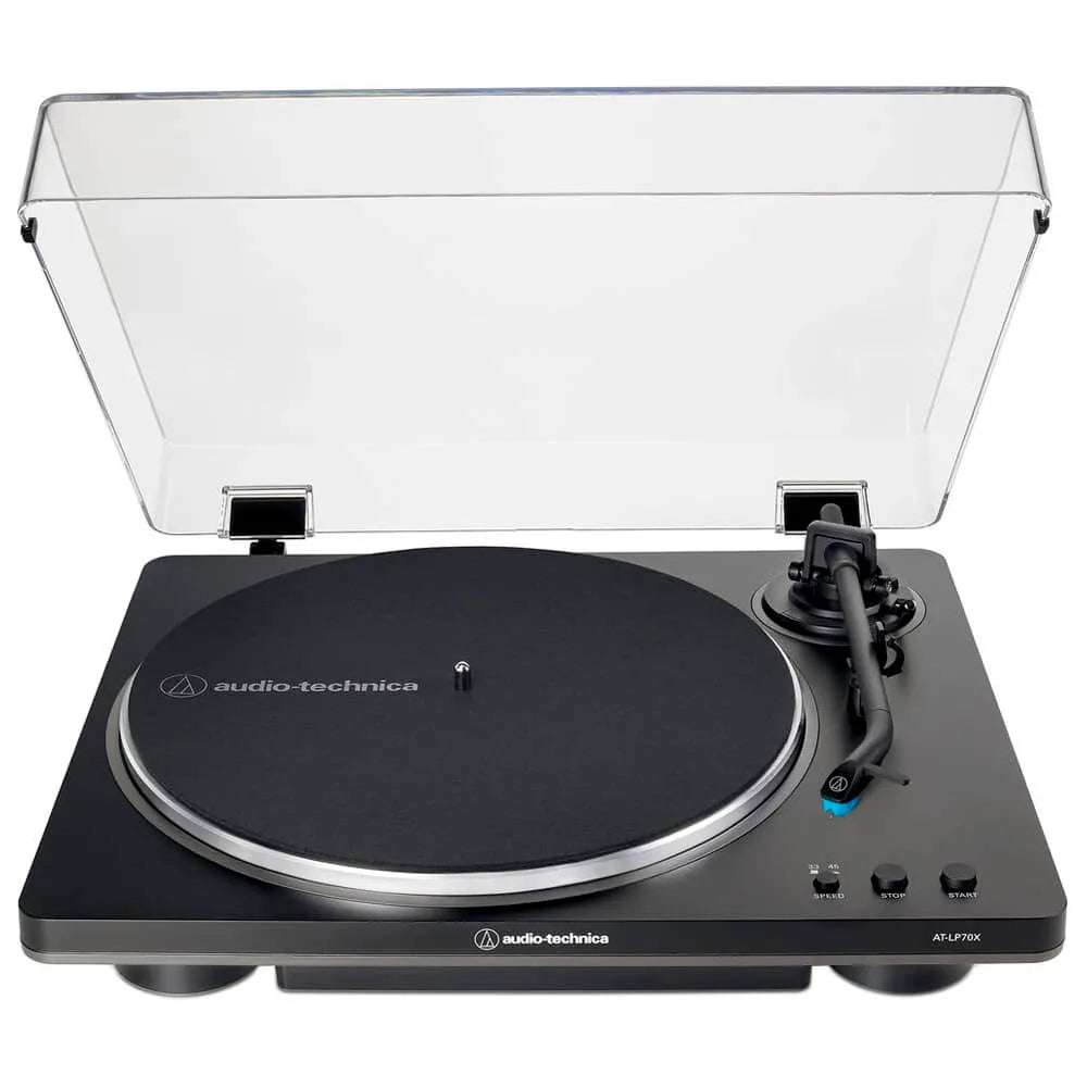 Tornamesa automática AT-LP70X-BG de Audio-Technica vista frontal